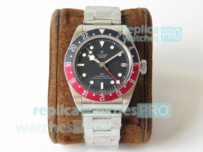 ZF Factory Swiss ETA2836 Replica Tudor GMT Watch Titanium Black Dial 41mm
